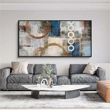 Large Black Frame Abstract